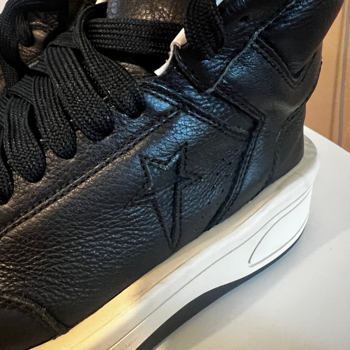 컨버스 x 릭 오웬스 다크쉐도우 터브웨폰 블랙 상품이미지5