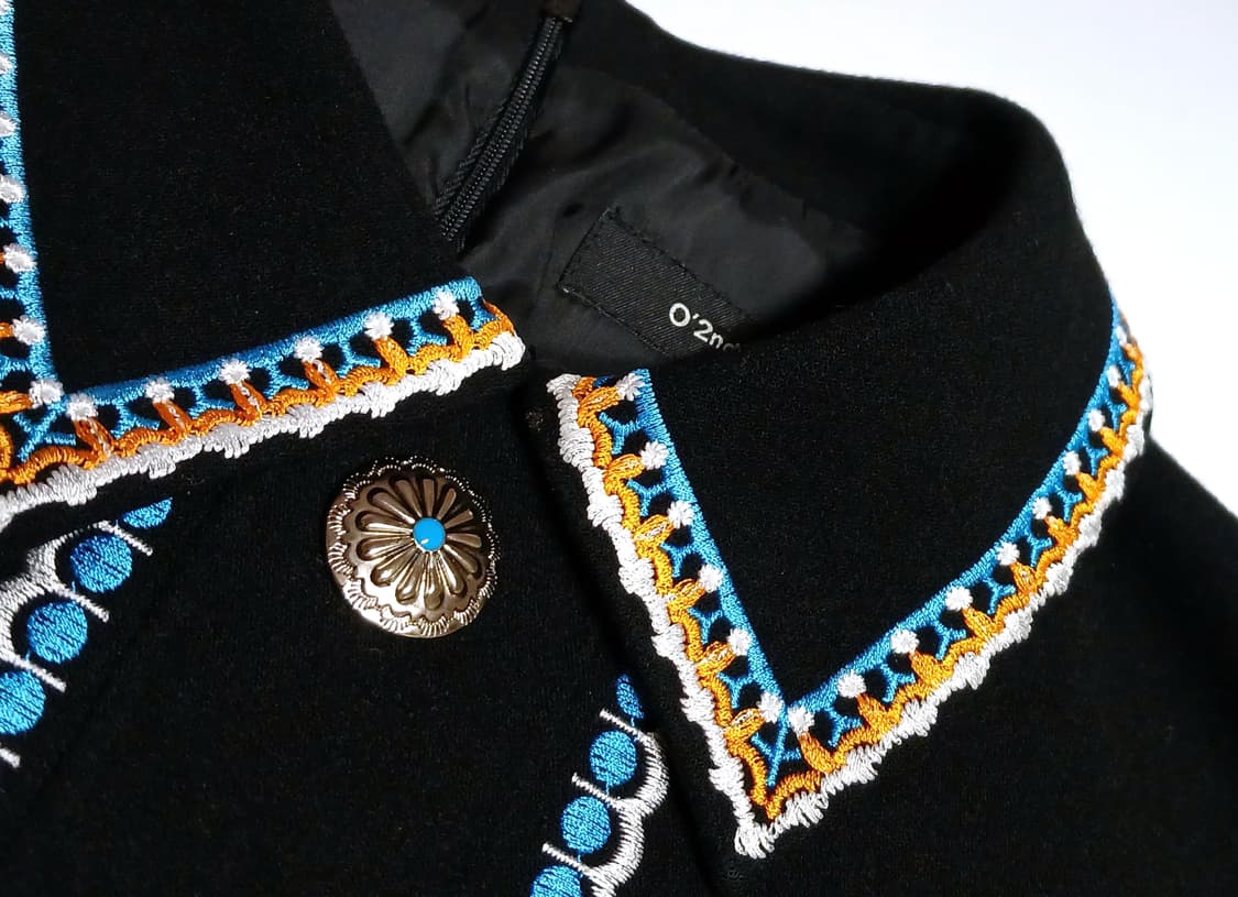 오즈세컨 O'2nd 자수장식 플리츠배색 도톰 원피스 상품이미지2