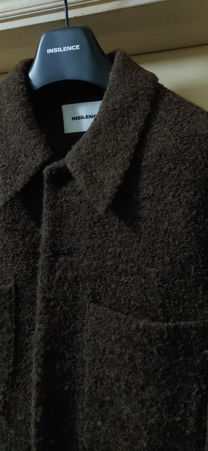 인사일런스 브라운 부클 울자켓 팝니다 상품이미지2