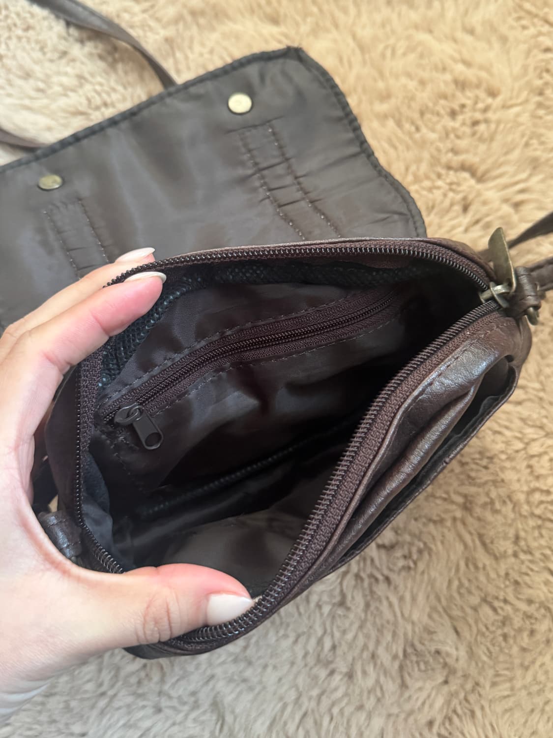 빈티지 브라운 크로스백 상품이미지4