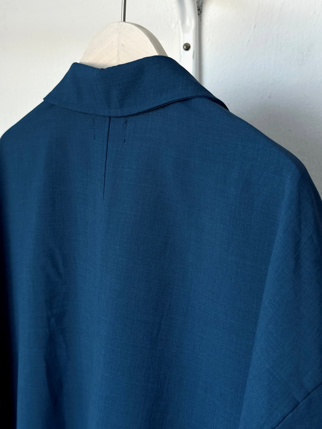 Linen touch open collar BOX shirt 상품이미지6