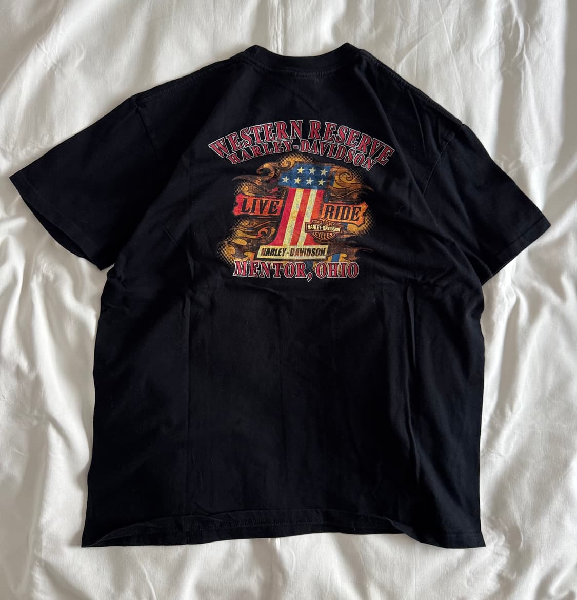 [XL] 90s-00s 빈티지 할리데이비슨 live ride 티셔츠 상품이미지3