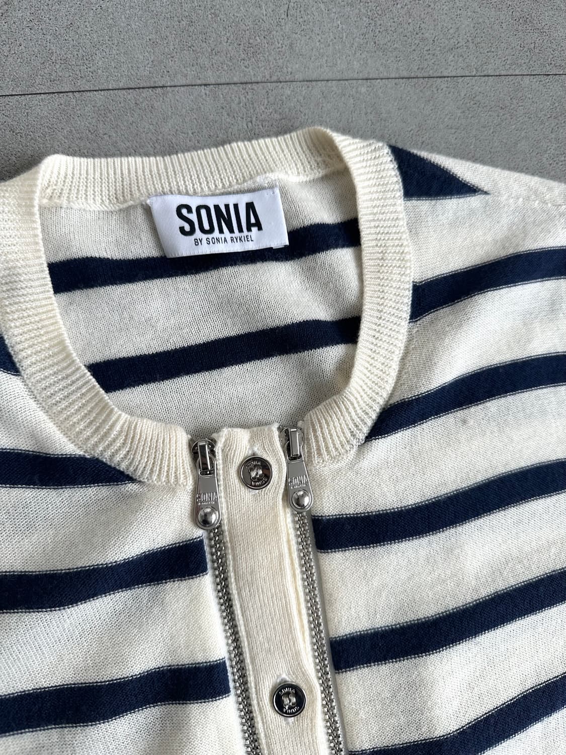 소니아 리키엘 스트라이프 투웨이 지퍼 가디건 상품이미지2