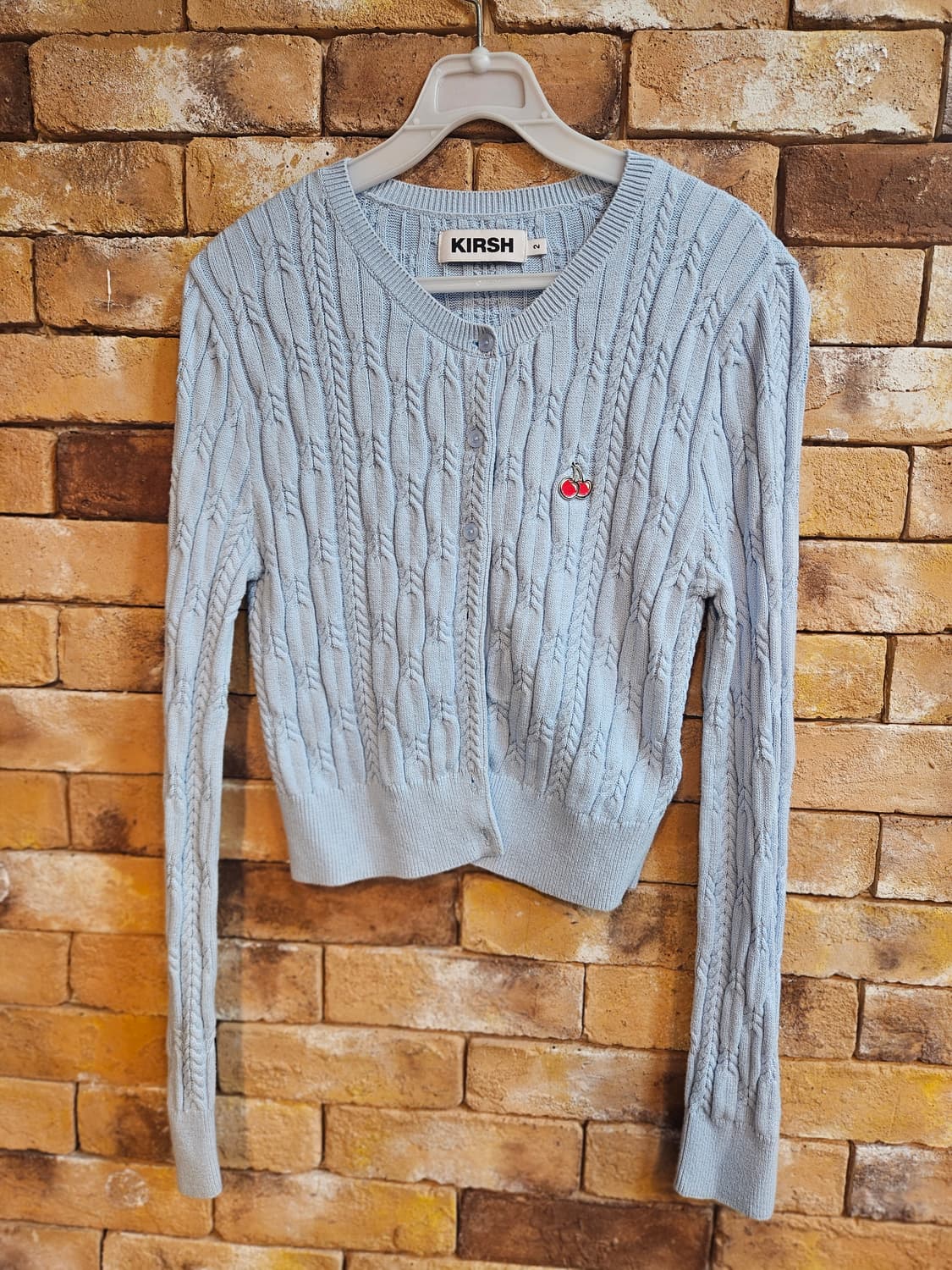 키르시 체리 케이블 니트 블루 2 상품이미지1