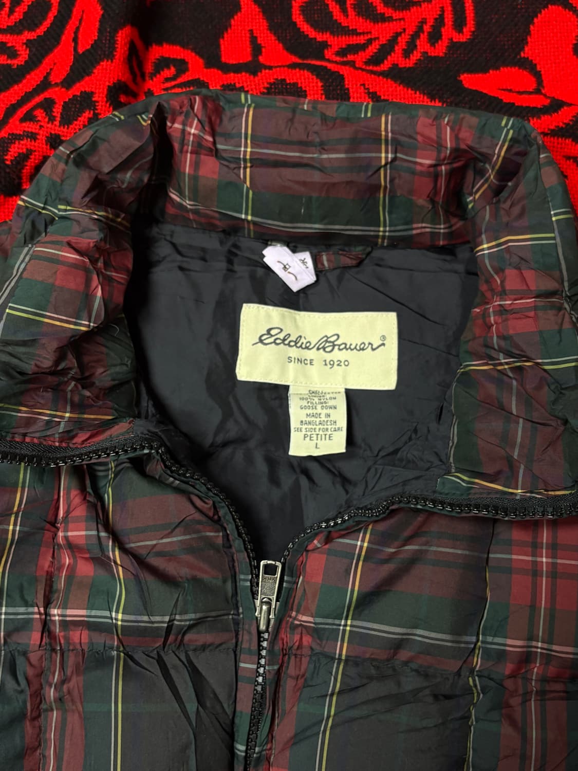 "Eddie bauer" flannel padded vest 상품이미지5