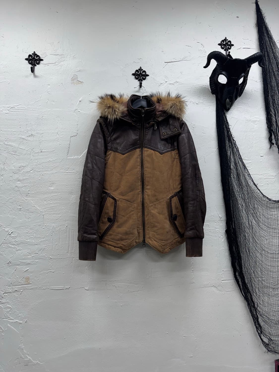 Luv maison 00s trimming fur hunter jacke 상품이미지2