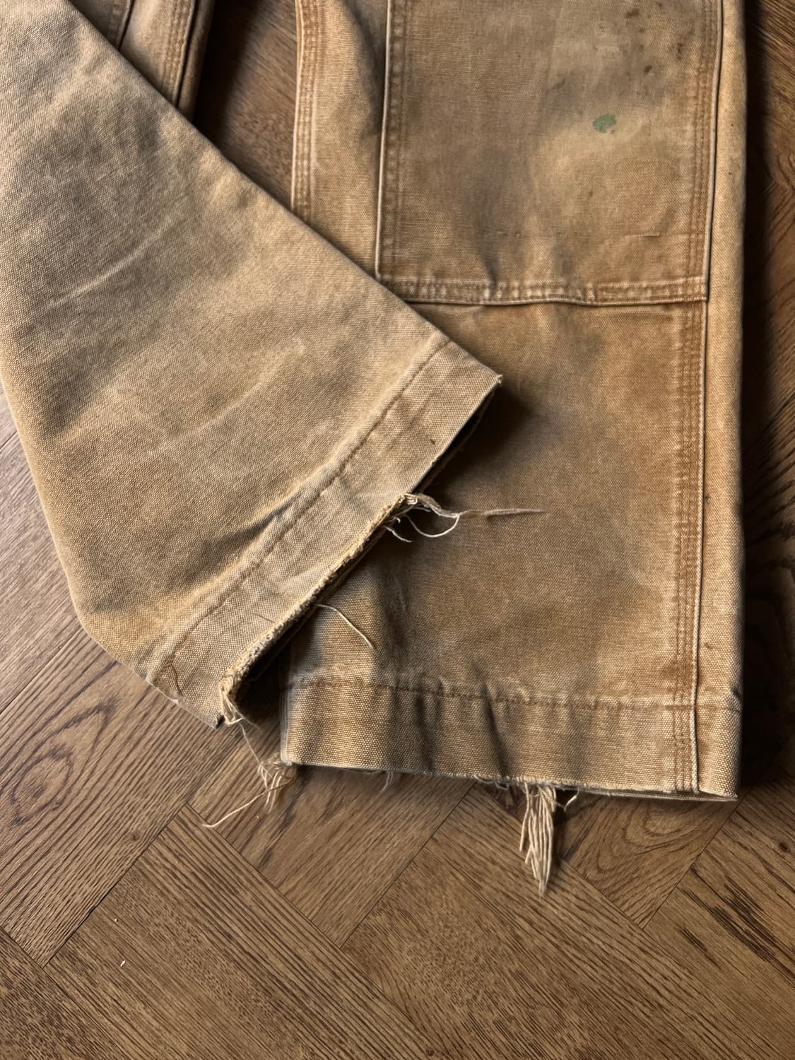 [34]칼하트 USA 더티워싱 브라운 더블니 워크 팬츠 상품이미지6