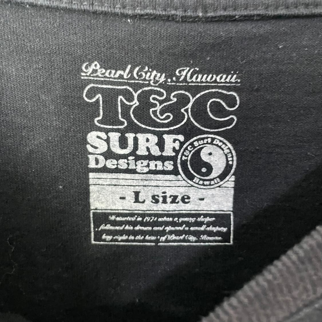T&C Surf Designs Hawaii 블랙 드래곤 반팔 티셔츠 상품이미지4