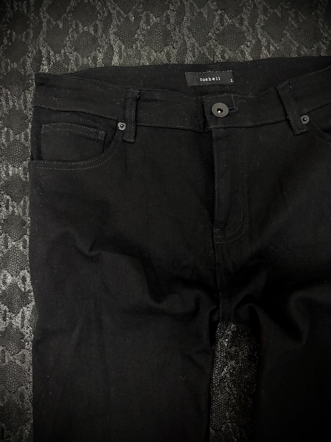 “Roshell” V-Kei Black Chic Pants 상품이미지5