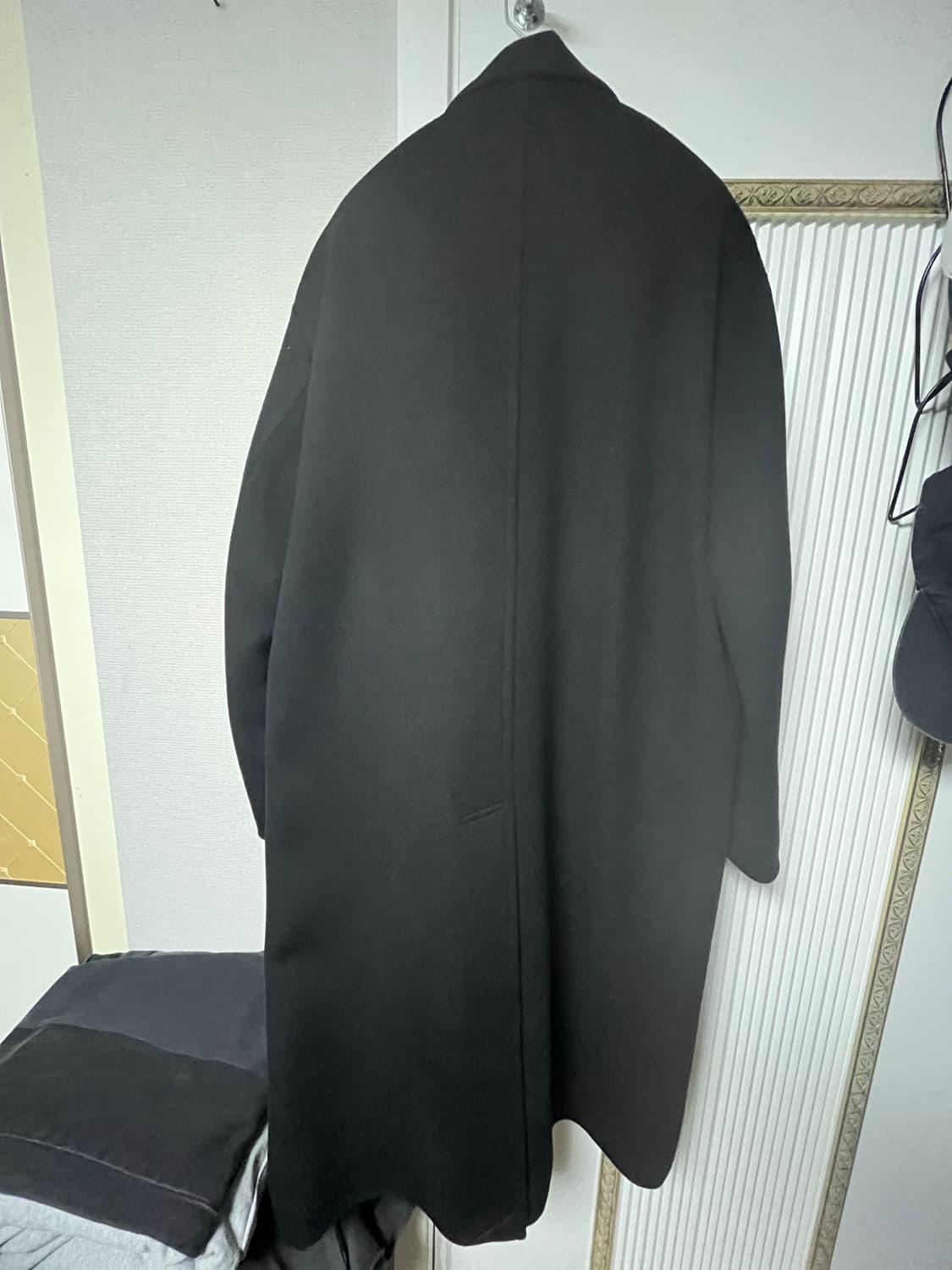 크리스크리스티 캐시미어 블렌드 오버 더블 코트 블랙 100 상품이미지2