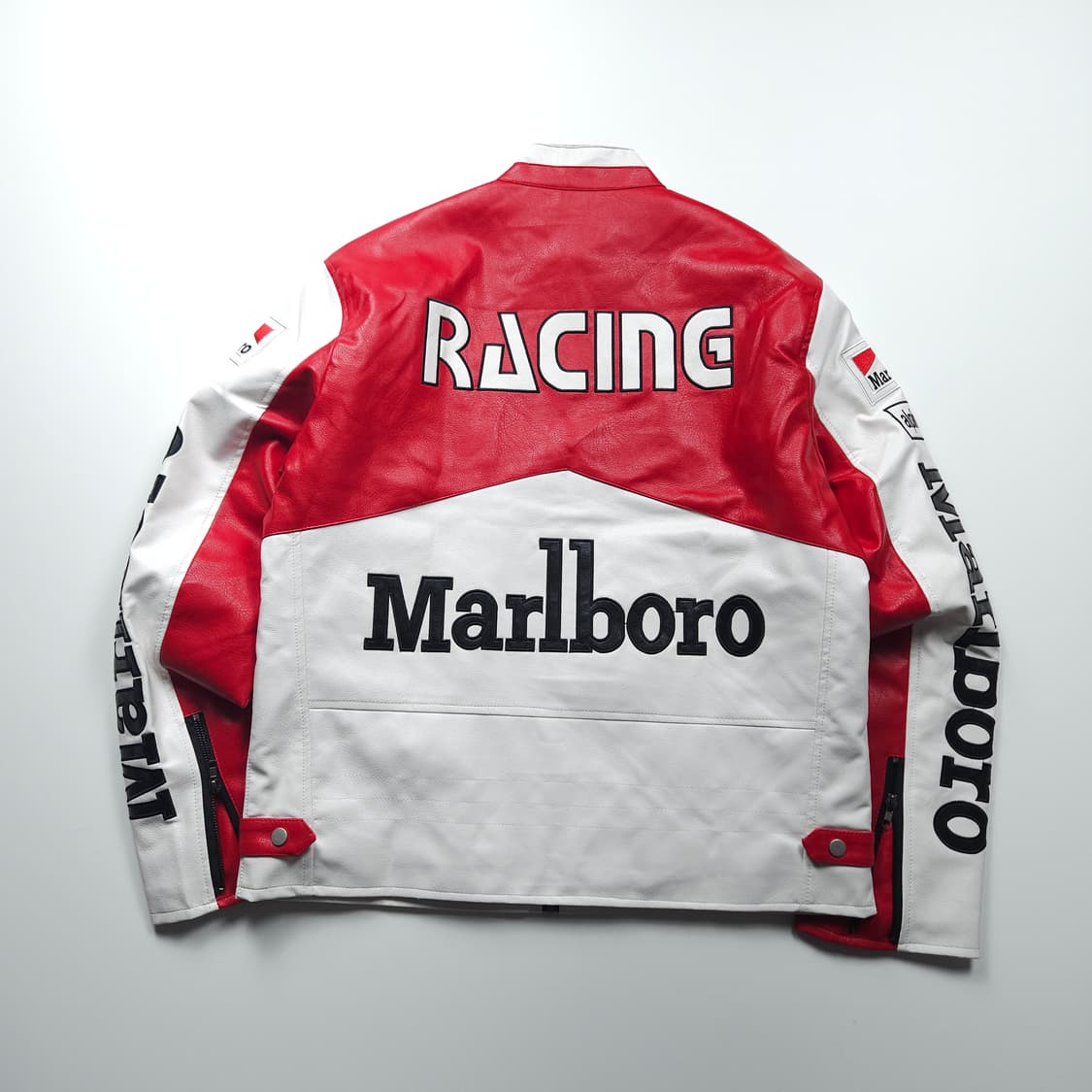 말보로 빅로고 카페 레이싱 레더 자켓 (XL) 상품이미지2