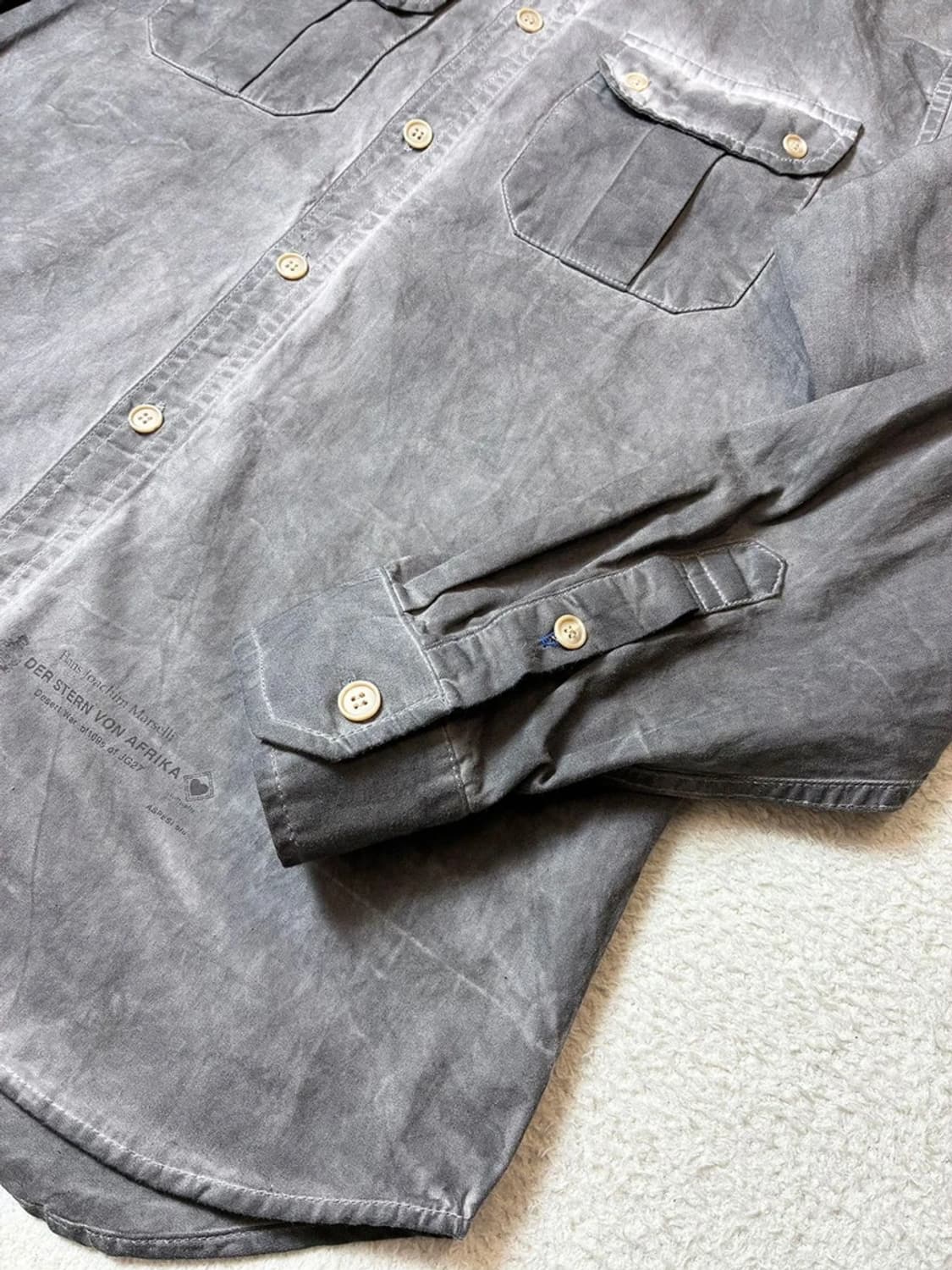 아스페시 00's 한스 요아힘 독일 밀리터리 워시드 셔츠 PN6680 상품이미지4