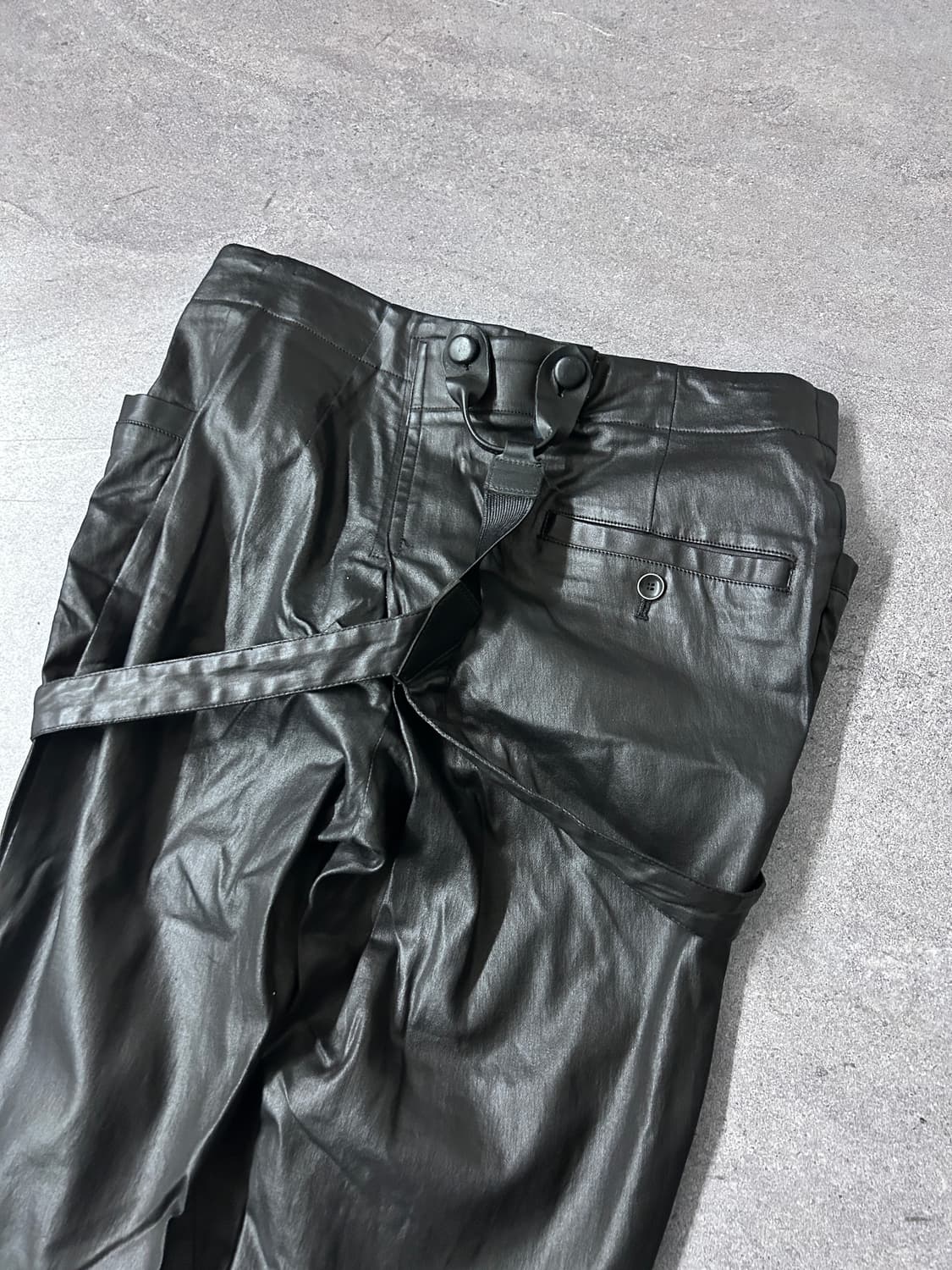 Bajra 아카이브 이중 사선 지파 하네스 코팅 팬츠 상품이미지9