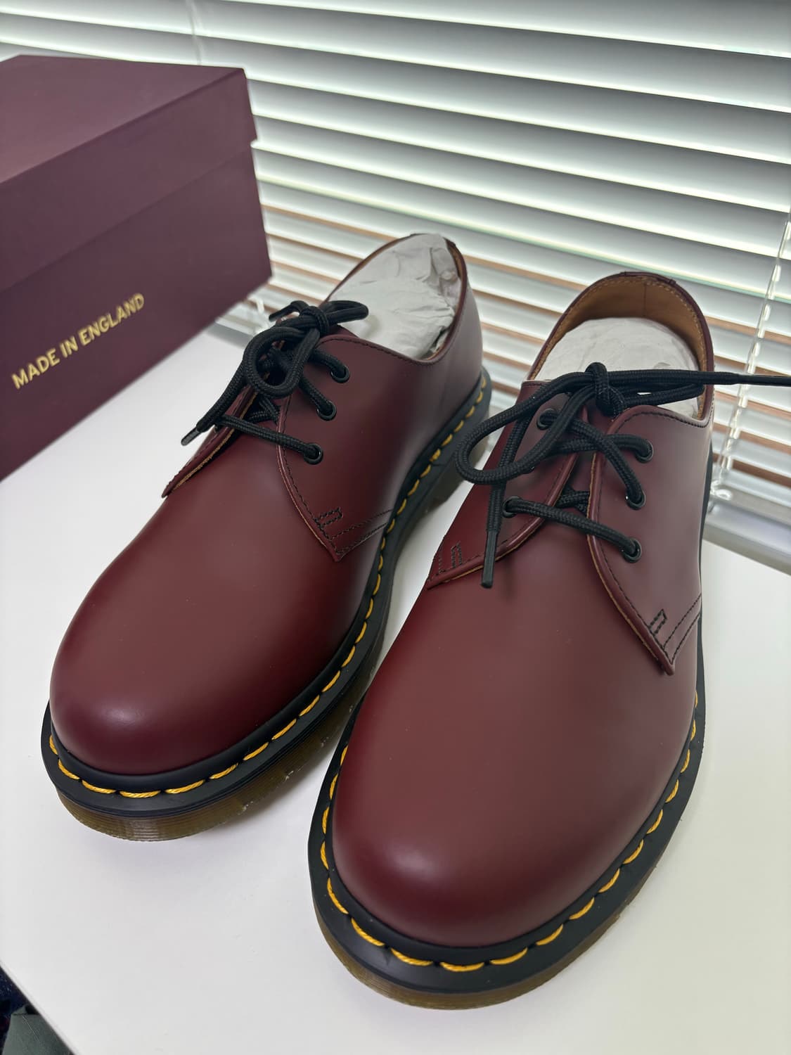 닥터마틴 1461 스무스 11838 체리레드 버건디 260 상품이미지1