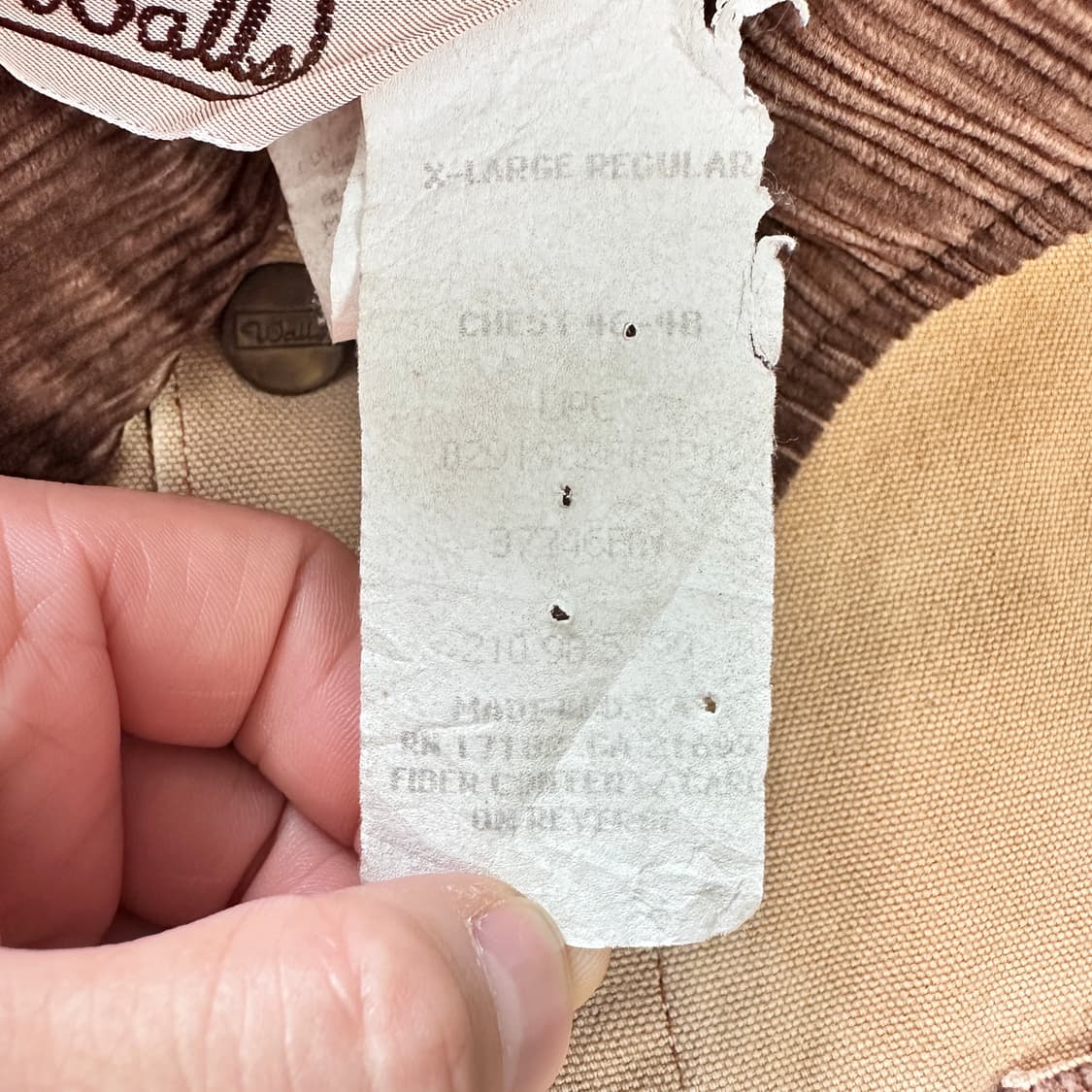 80s 월스 WALLS 덕캔버스 초어 헌팅 워크자켓 MADE IN USA 상품이미지7