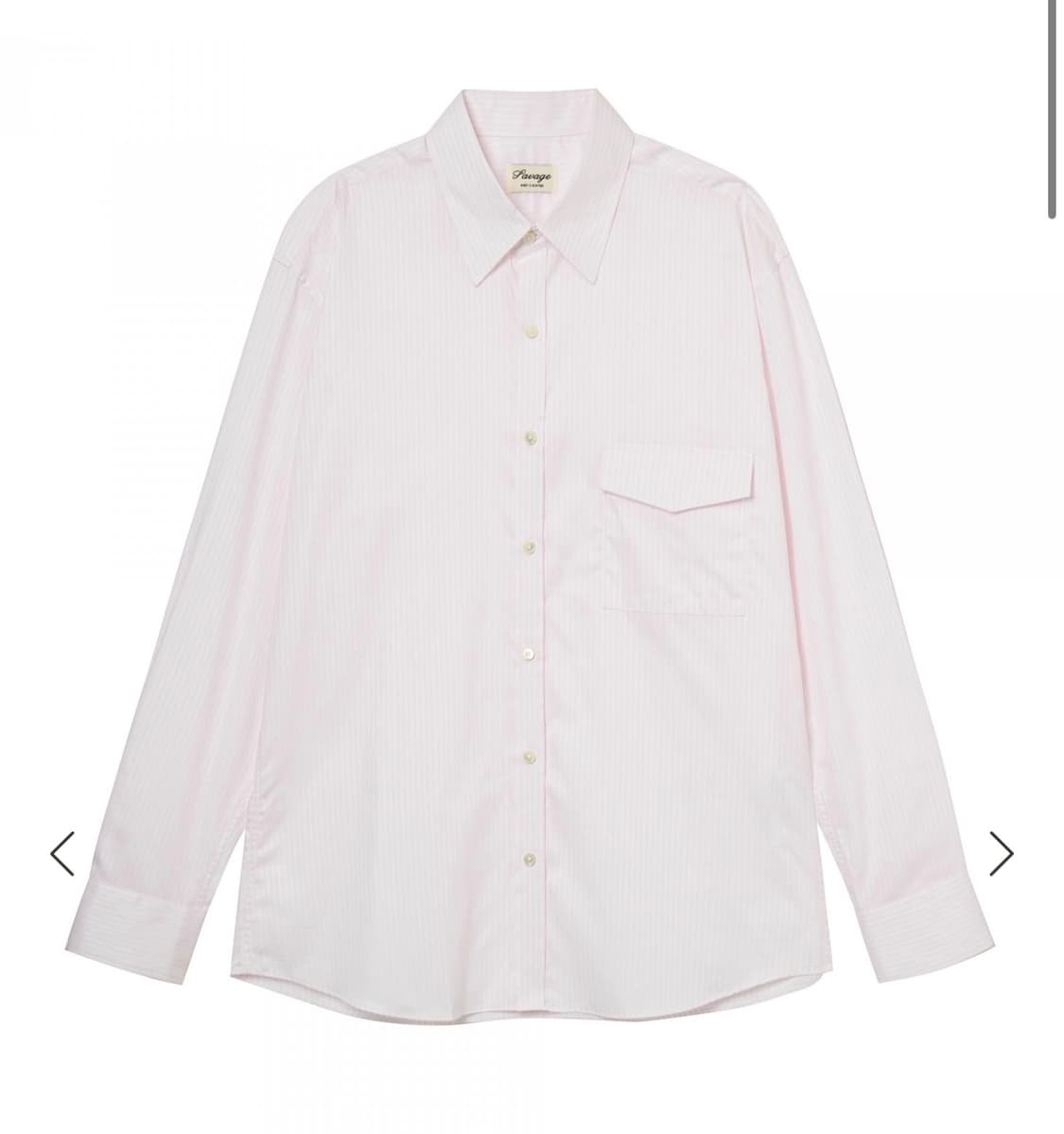 세비지 핑크 셔츠 (L) 새상품 상품이미지3