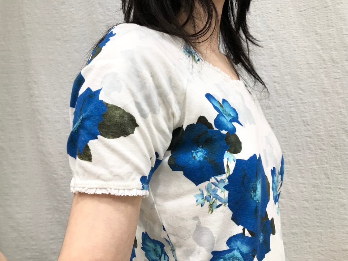 blue flower top 상품이미지2