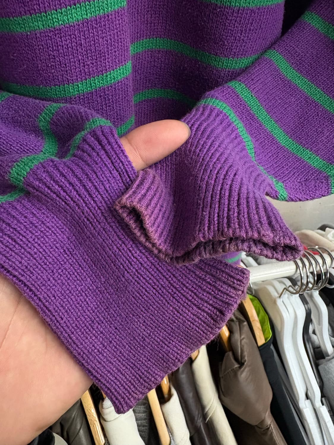 폴로80s 에스에치 단가라 니트 상품이미지5