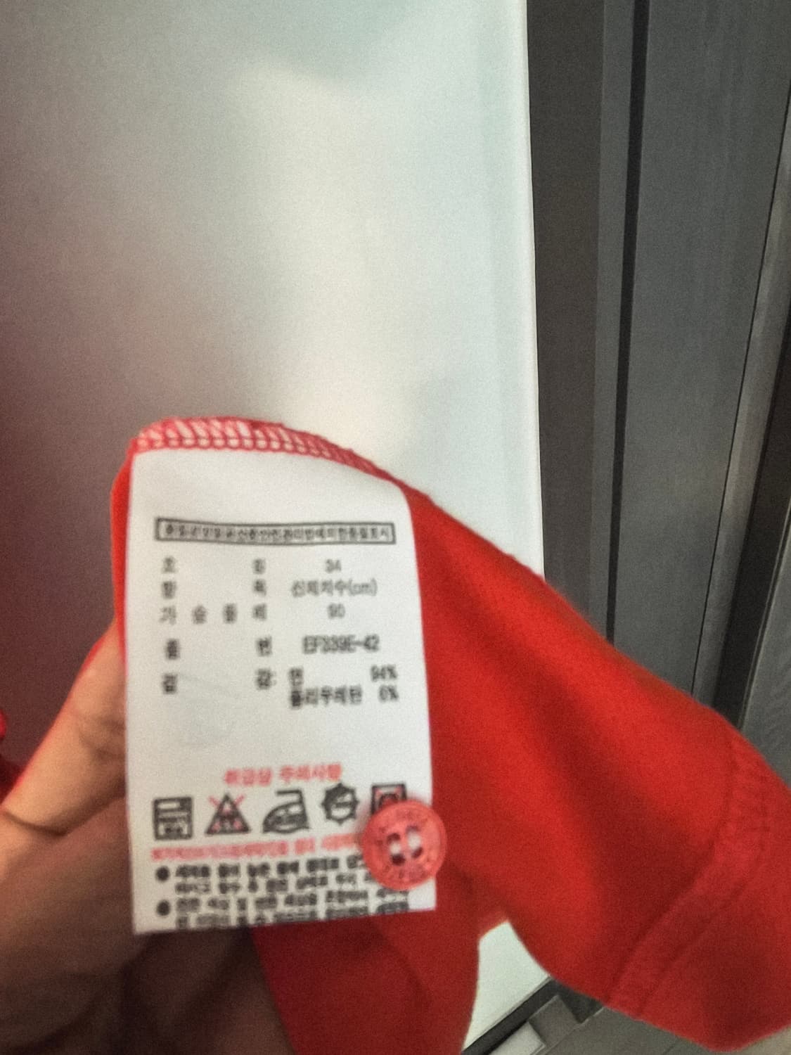 [LACOSTE] 라코스테 여성 슬림핏 피케 반팔 원피스 (레드/34사이 상품이미지7