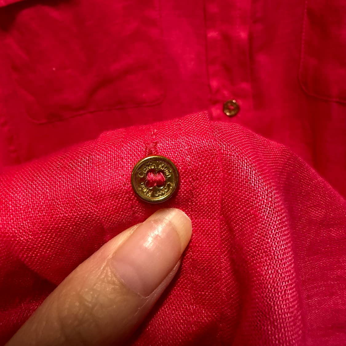 캘빈클라인 린넨  셔츠 롤업 소매 상품이미지4