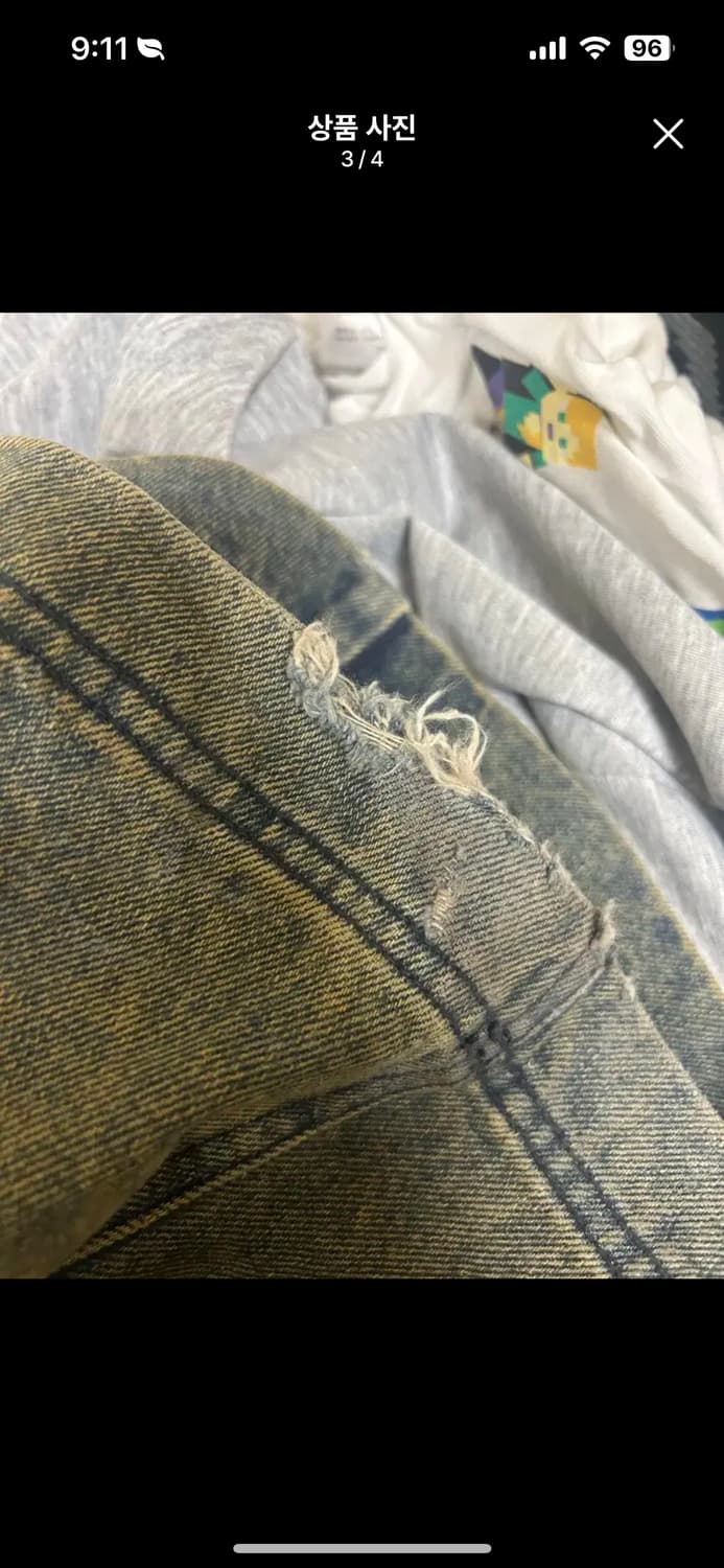 비엘알 빈티지 데미지 데님 상품이미지3