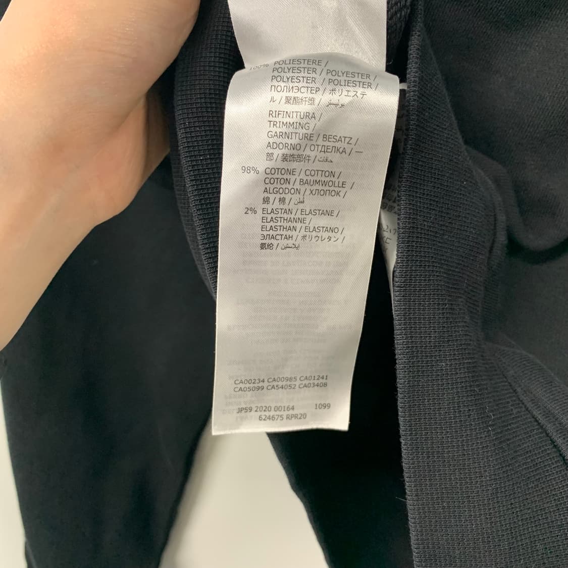 알렉산더맥퀸 블랙 크롭 맨투맨 상품이미지6