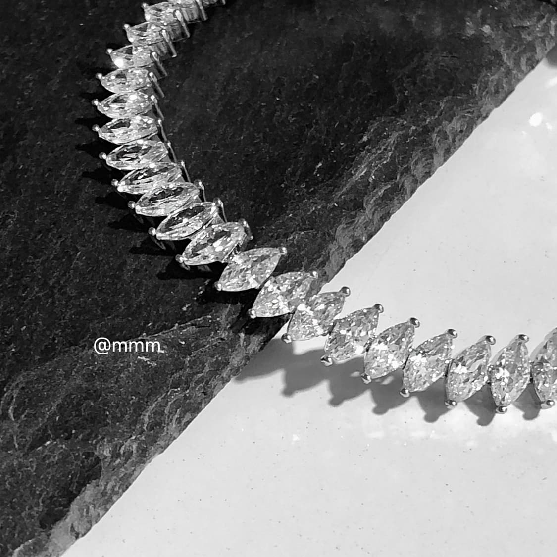 (Unisex) 영롱 바케트 테니스 팔찌 상품이미지2