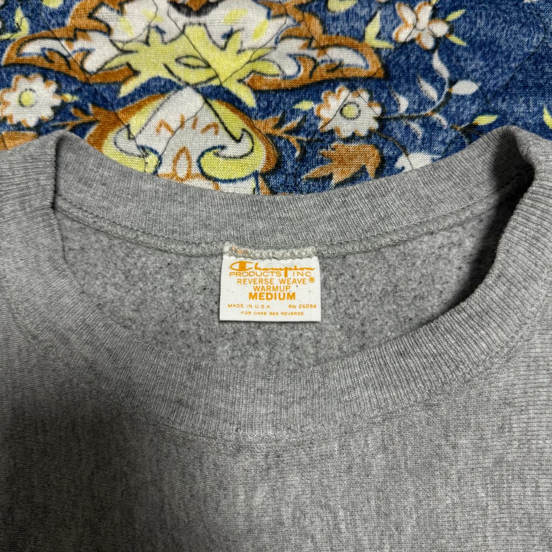 챔피온 리버스위브 USA 재팬 골드택 그레이 스웻셔츠 상품이미지3