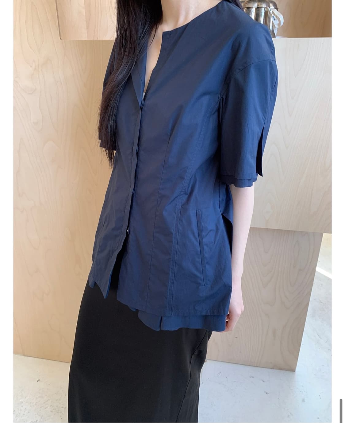 JIL SANDER PLEATS DETAILED BLOUSE 상품이미지1