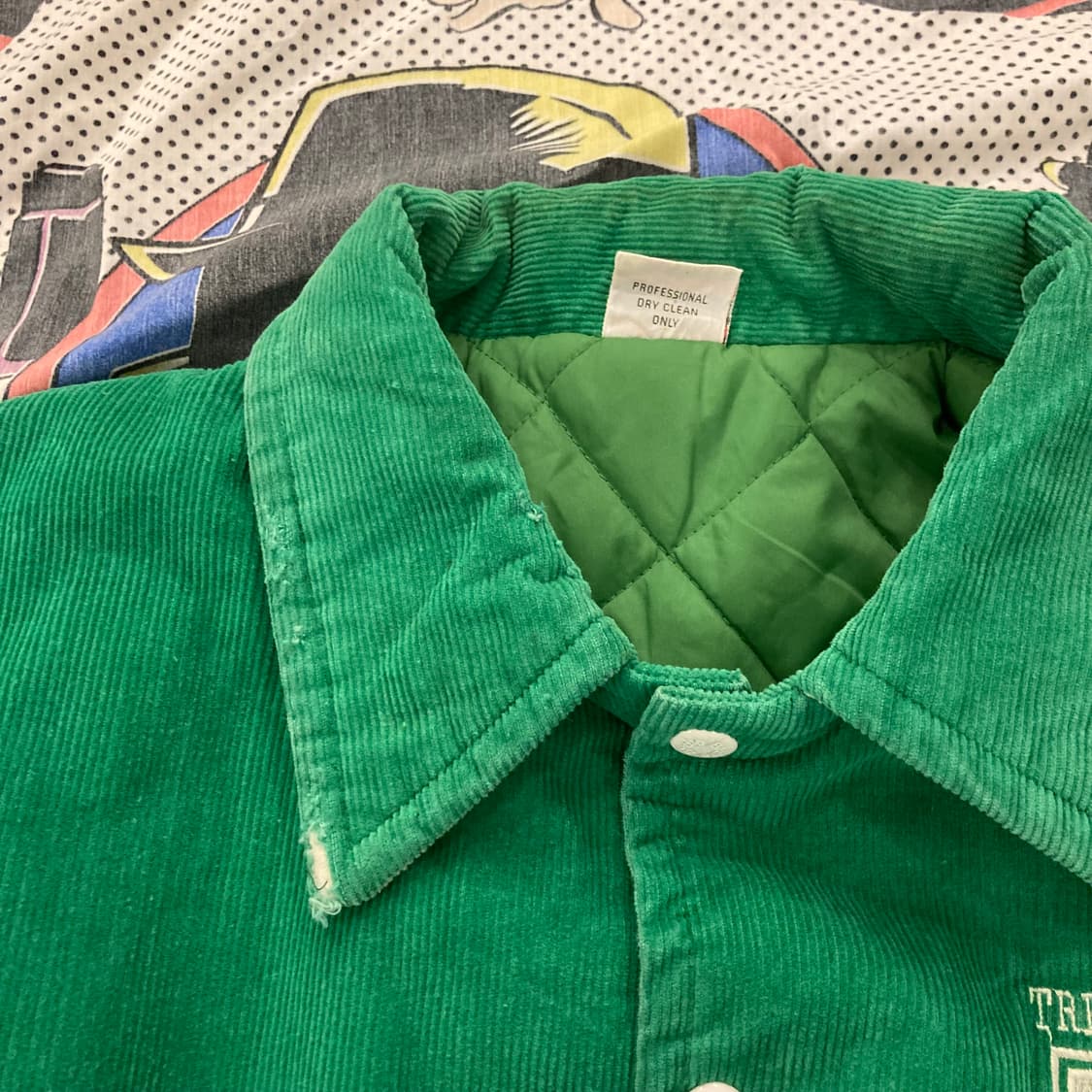 80s birdie USA 빈티지 골덴 스타디움 자켓 상품이미지8