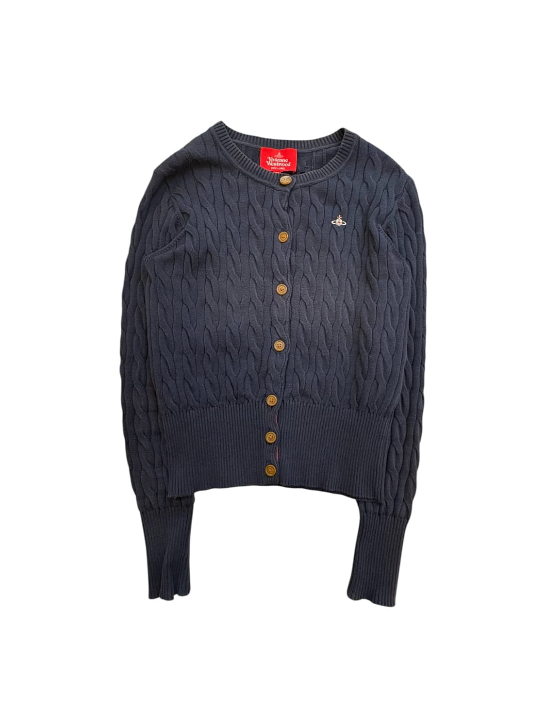 비비안 웨스트우드 레드라벨 케이블 니트 가디건 상품이미지1