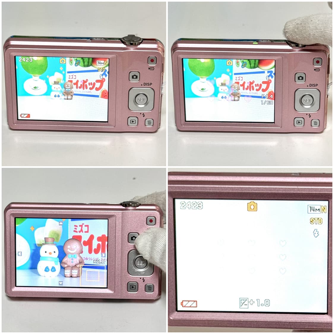 카시오 엑슬림 ZS5 베이비핑크 빈티지디카 상품이미지5