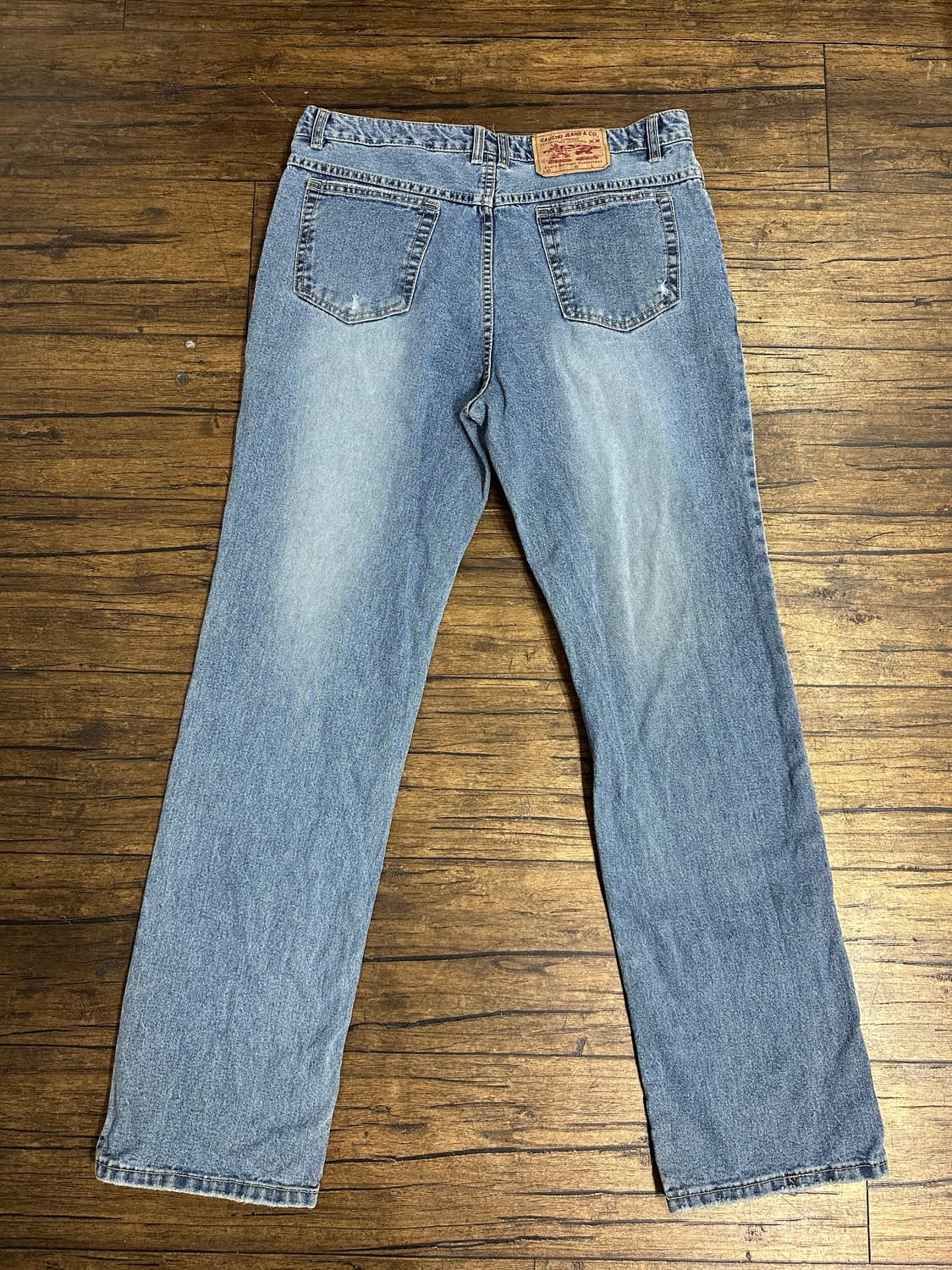 가우초진스앤코 연청 와이드핏 청바지 W34 상품이미지3