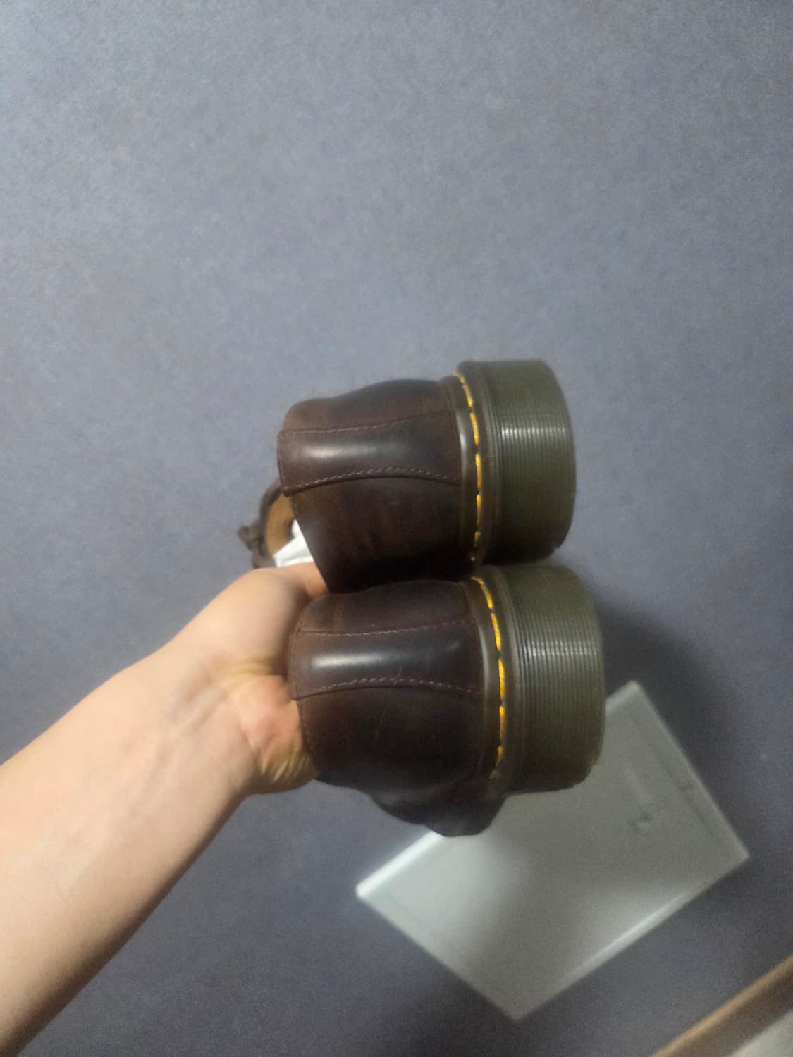 [270] 닥터마틴 1461크레이지 홀스 3홀 빈티지브라운 다크 브라운 상품이미지4