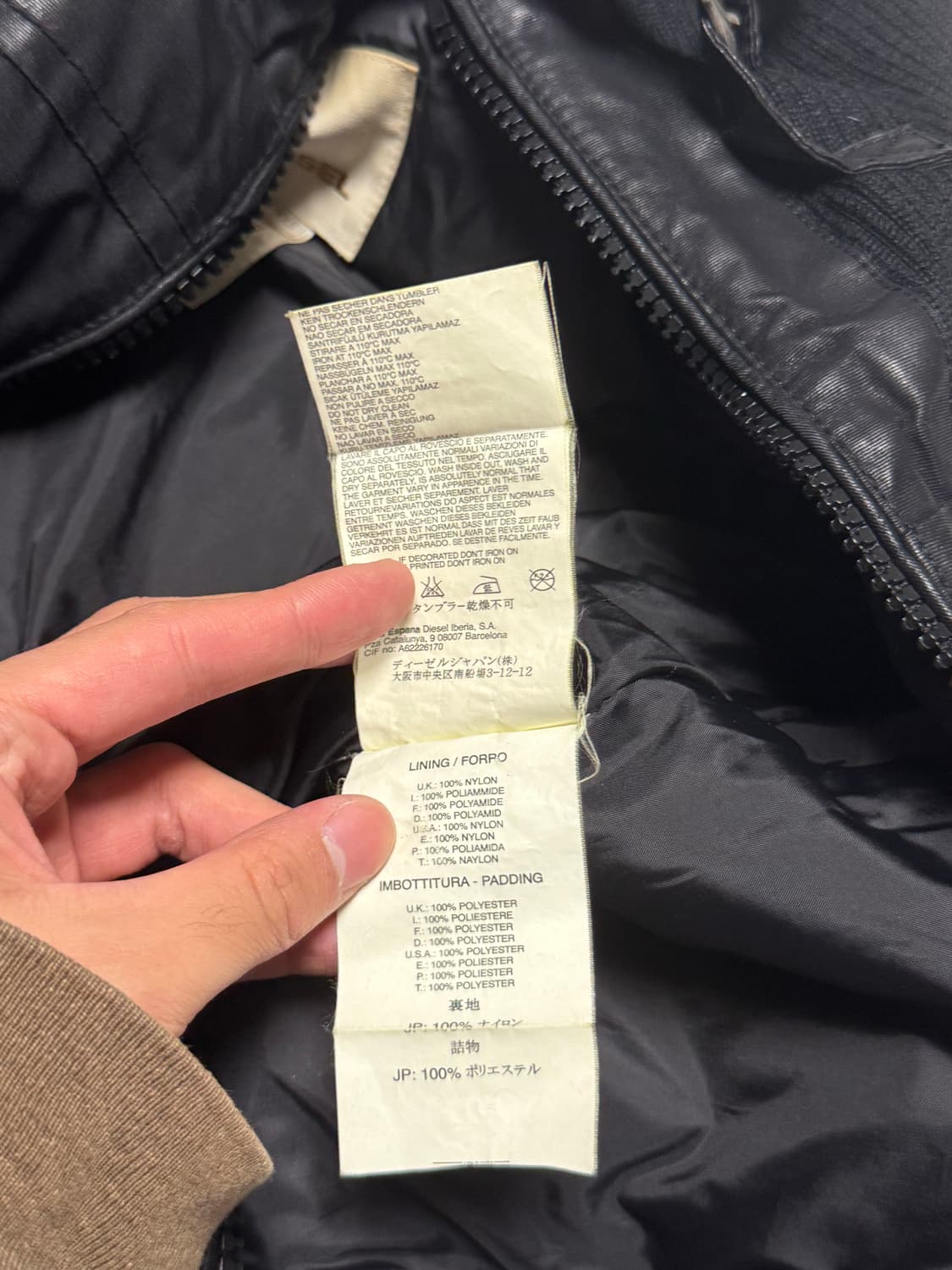 디젤 코팅 라이더 자켓 상품이미지6