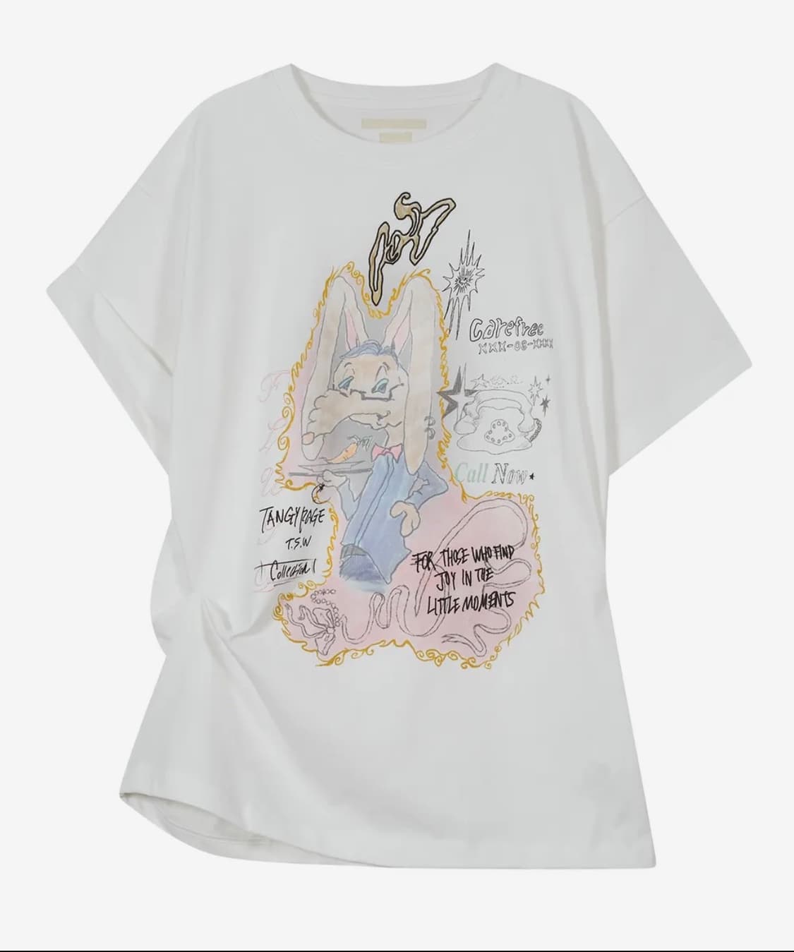 Rabbit Ruched Top [White] 상품이미지2