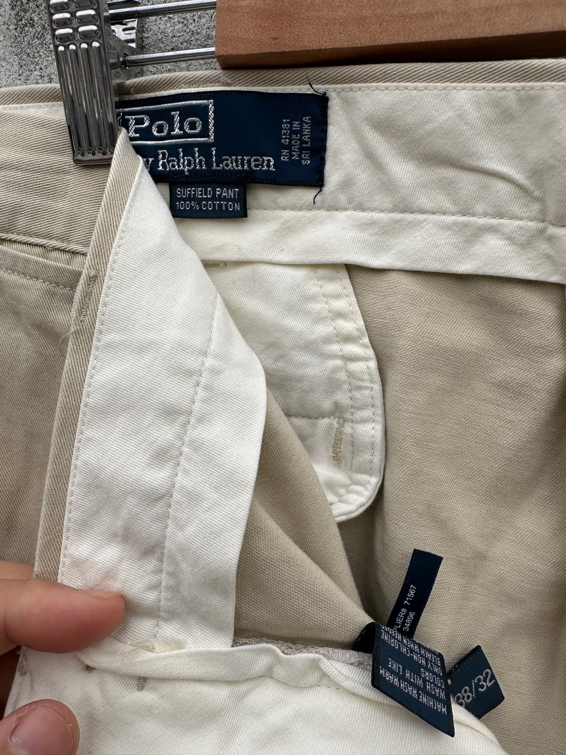 [38] 폴로 랄프로렌 아이보리 치노팬츠 상품이미지5