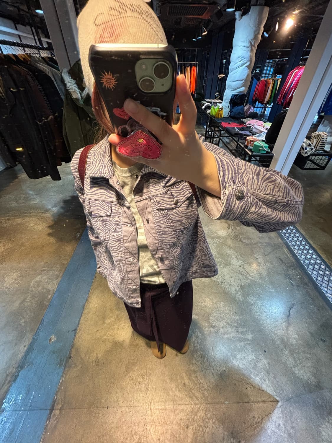 빈티지 얼룩말 퍼플 리버시블 청자켓 상품이미지3