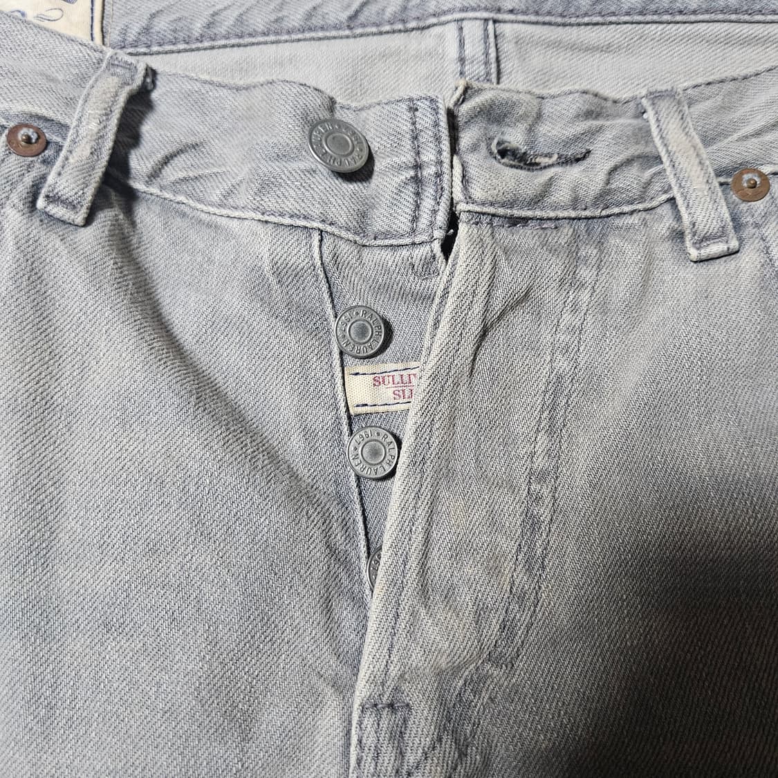 30/30 폴로 디스트레스드 그레이 진 데님 청바지 덩가리 설리반 슬림 상품이미지6