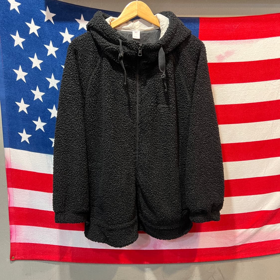 리복 뽀글이 후드집업 상품이미지1