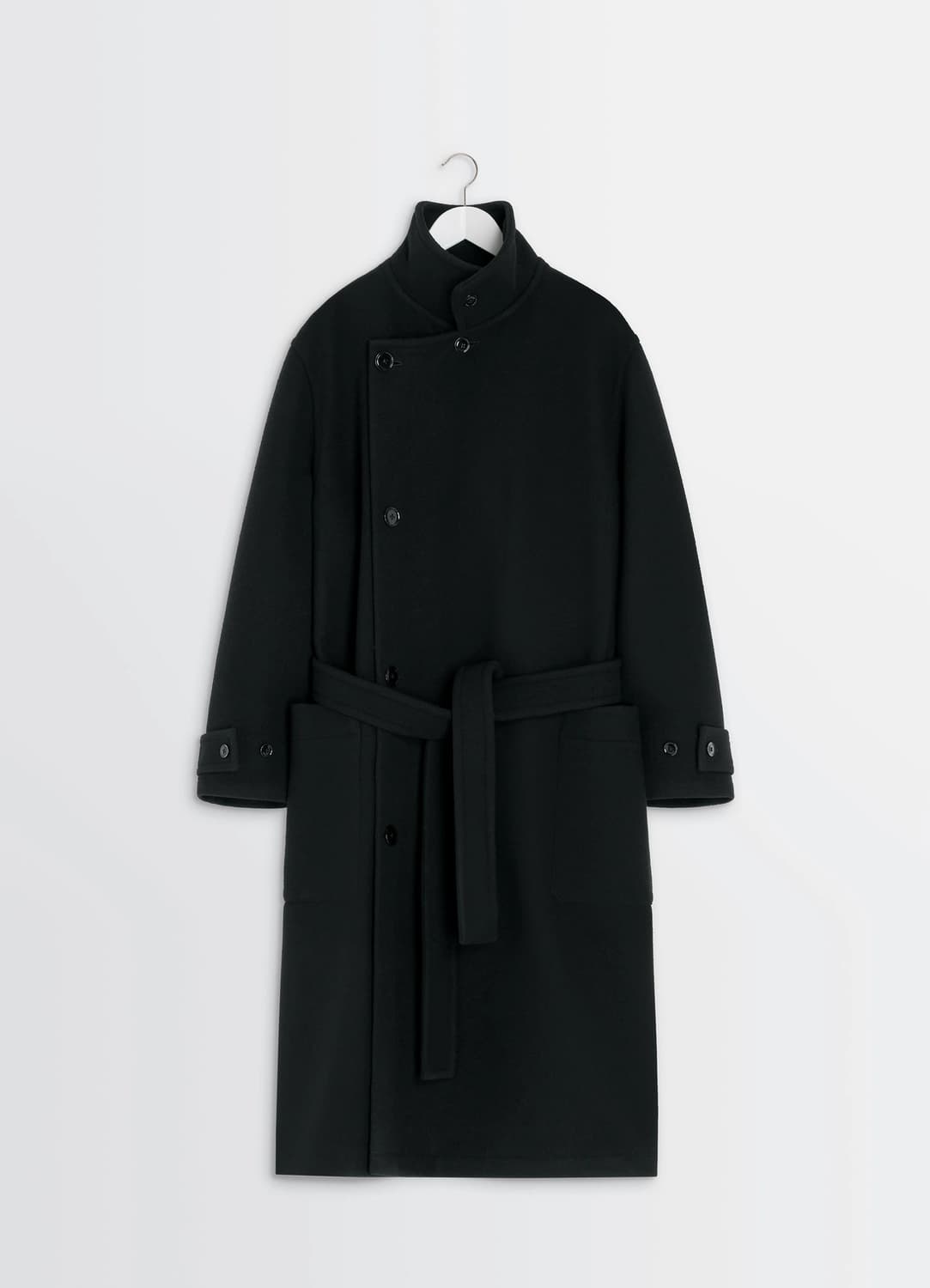 [L]르메르 25fw 랩 코트/블랙 상품이미지7