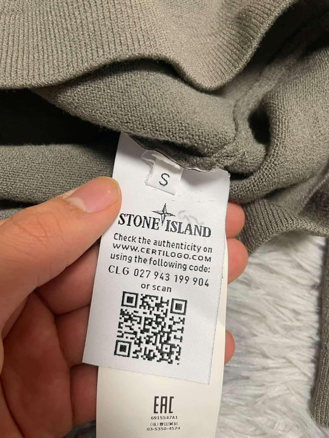 [S size] 스톤아일랜드 니트 롱슬리브 카키 상품이미지5