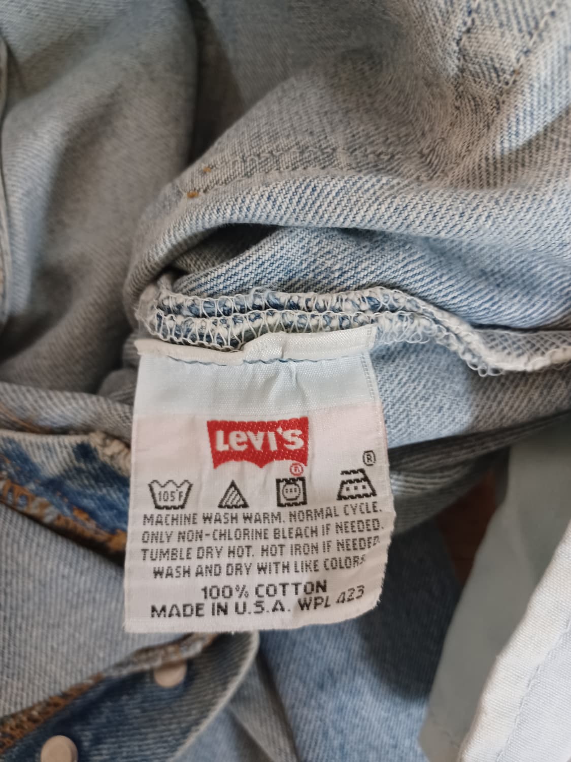 리바이스501연청usa일자핏 상품이미지3