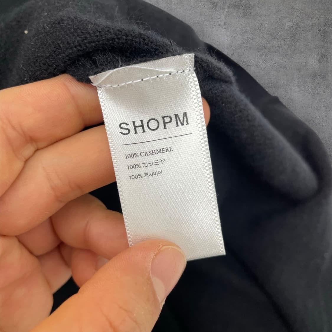 샵엠 Shop M 블랙 캐시미어 니트 원피스 FREE 상품이미지5