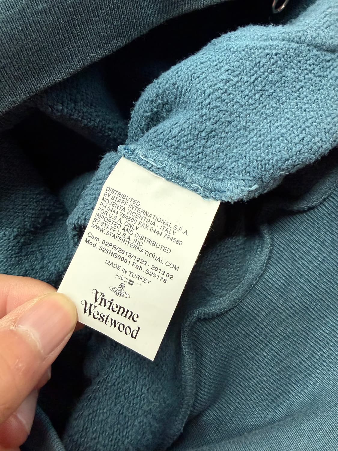 L/ 비비안웨스트우드 맨즈 가먼트다이드 후드집업 상품이미지9