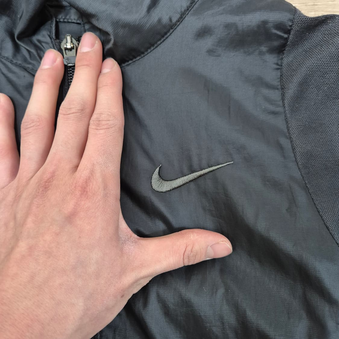 나이키 블랙 스우시 바람막이 자켓 S(90) 상품이미지4