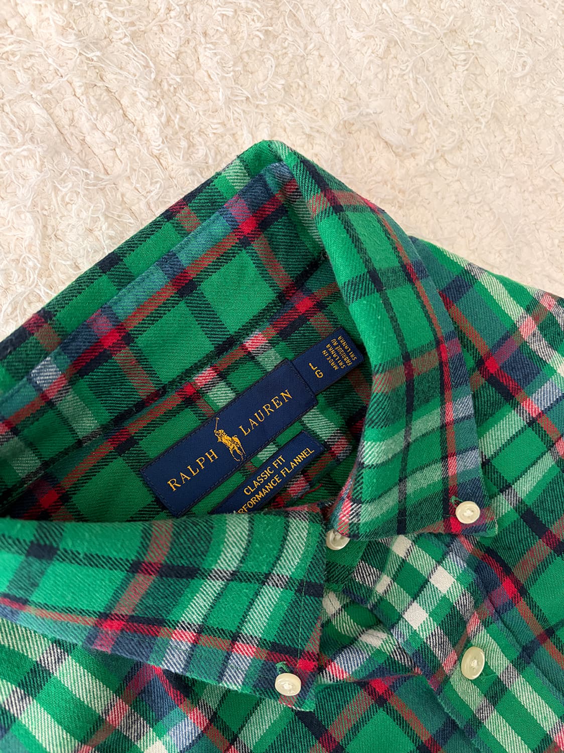 폴로 그린 체크셔츠 상품이미지8