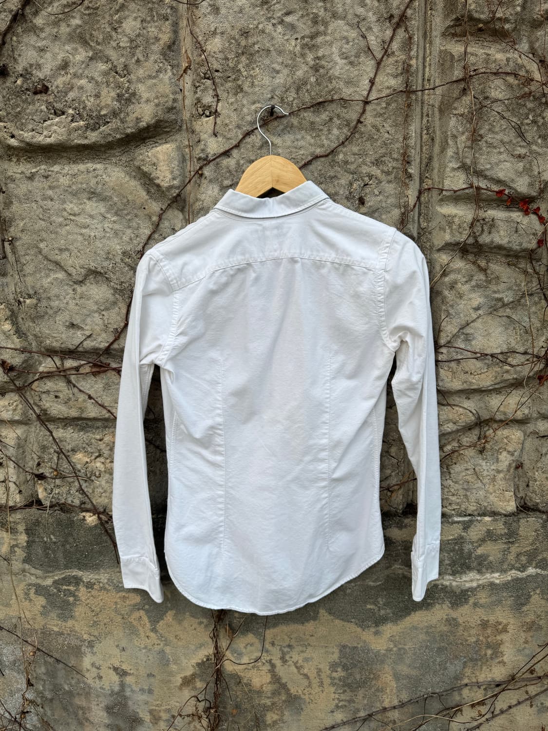 폴로 랄프로렌 빈티지 우먼 화이트 슬림핏 옥스포드 셔츠 유니폼 여성 상품이미지2