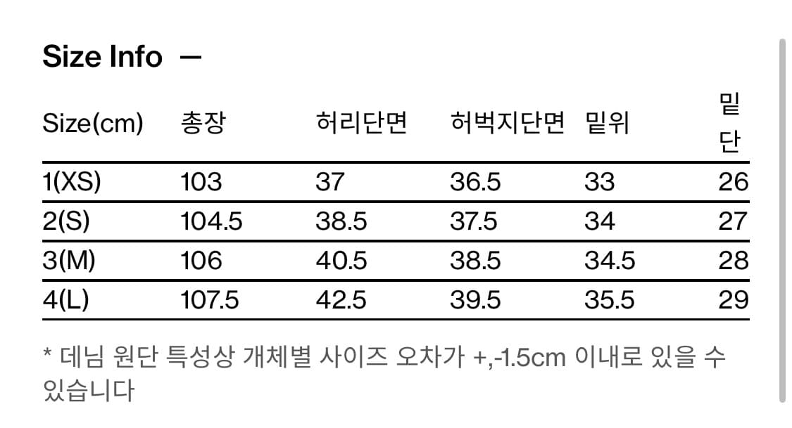 와이드 커브진 인디고 5사이즈 상품이미지2