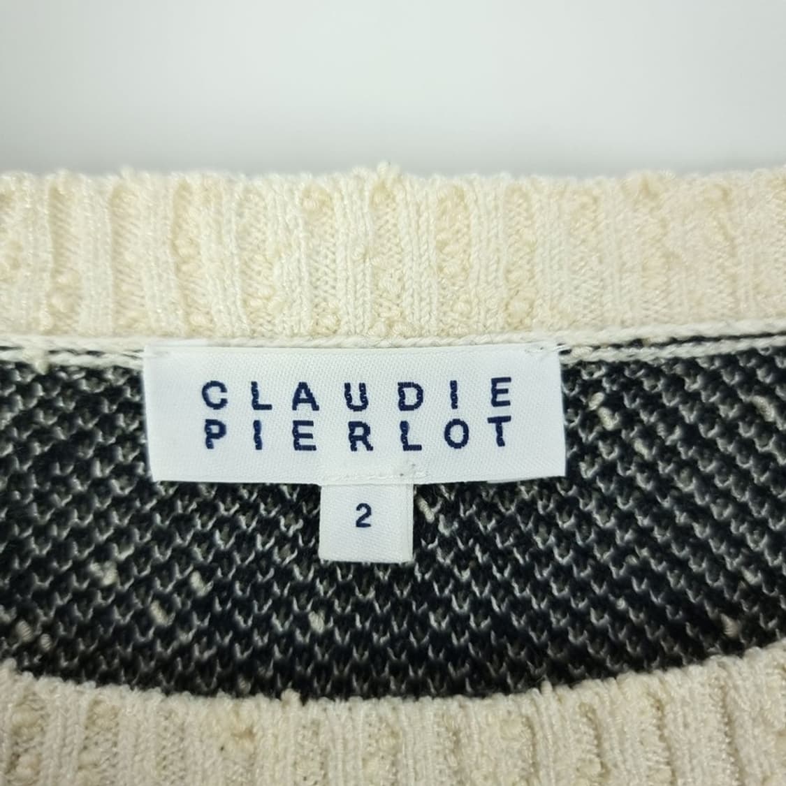 끌로디 피에로 그래픽 쟈카드 니트 M18914  상품이미지6